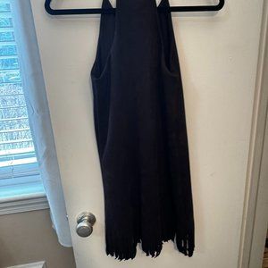 Aqua Fringed Faux-Suede Shift Dress Bloomingdale's